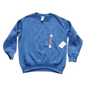 NWT Reebok Dark Denim Oversized Crew Neck Sweatshirt Size Small
